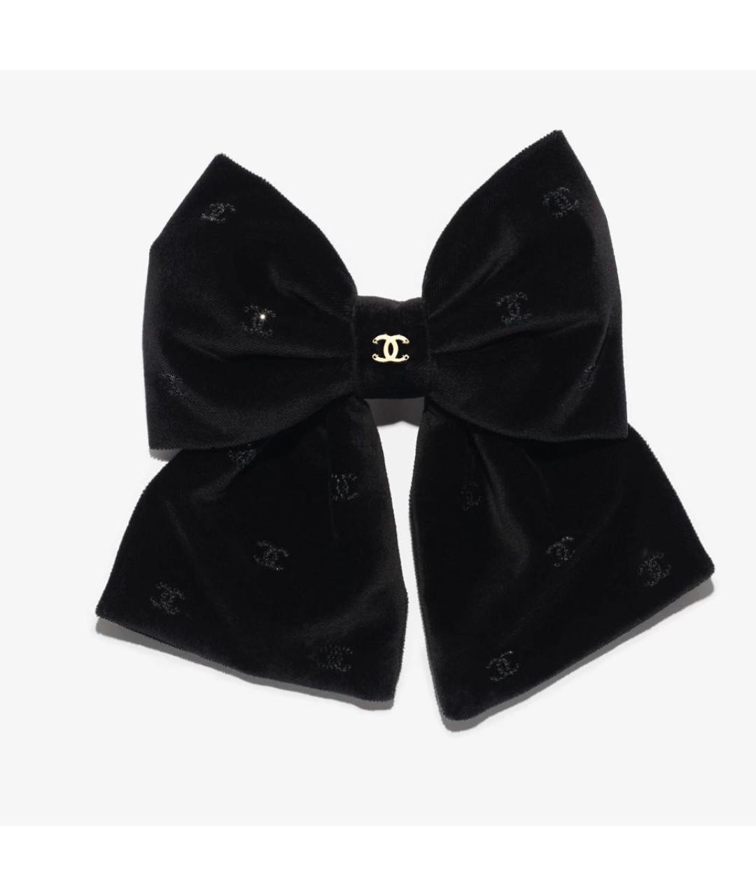 CHANEL Черная заколка, фото 4