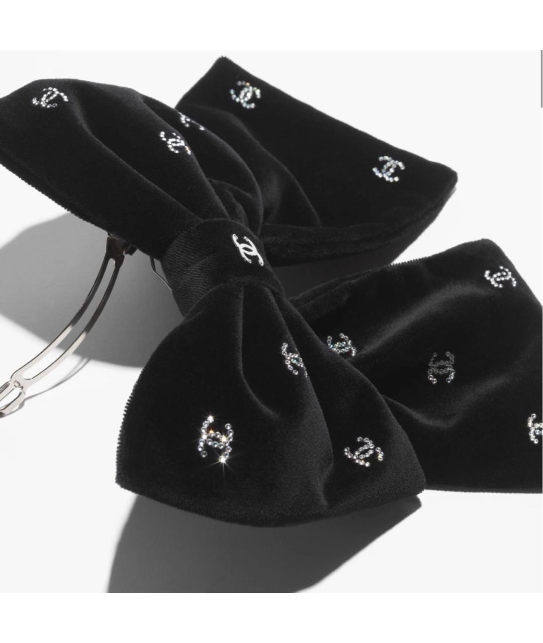 CHANEL Черная заколка, фото 2