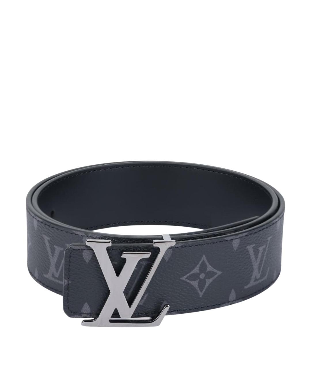 LOUIS VUITTON Темно-синий кожаный ремень, фото 1