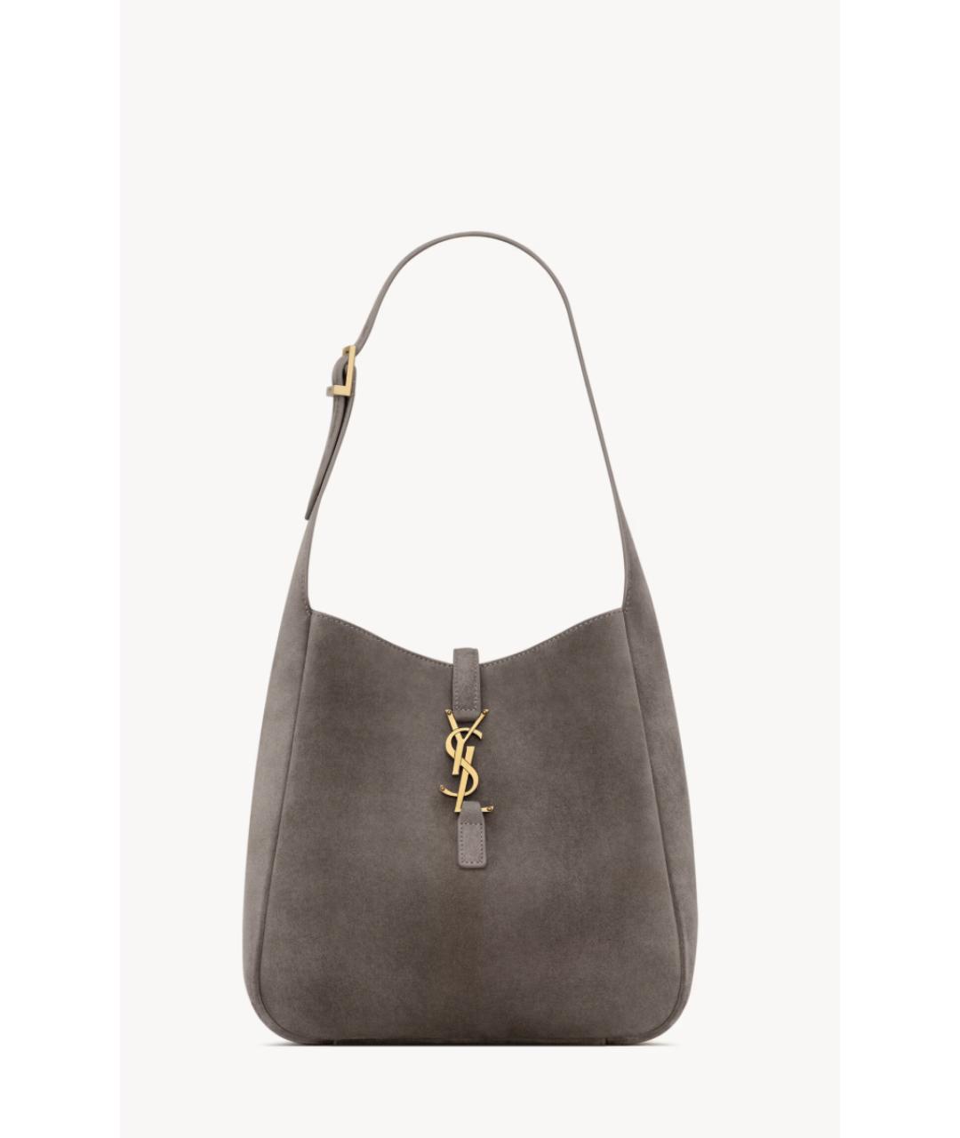 SAINT LAURENT Серая сумка через плечо, фото 8