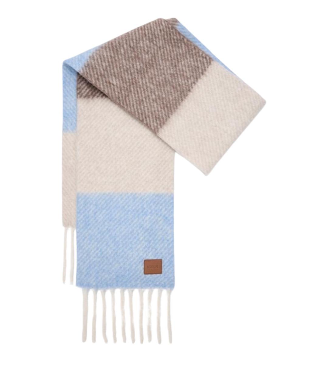 LOEWE Голубой шарф, фото 1