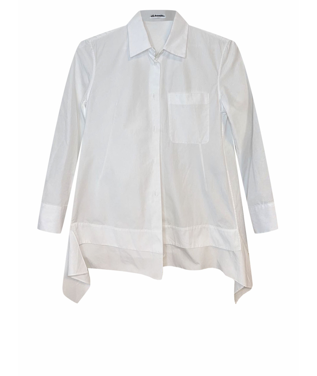 JIL SANDER Белая хлопковая рубашка, фото 1