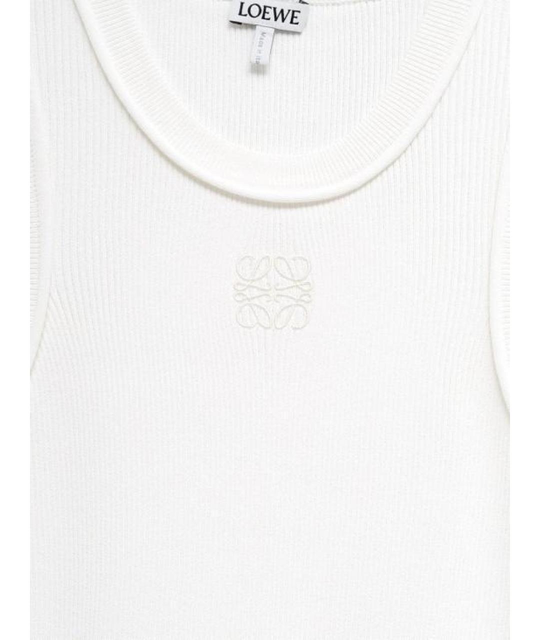 LOEWE Белая майка, фото 3