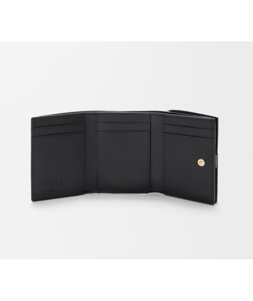 LOEWE Черный кожаный кошелек, фото 2