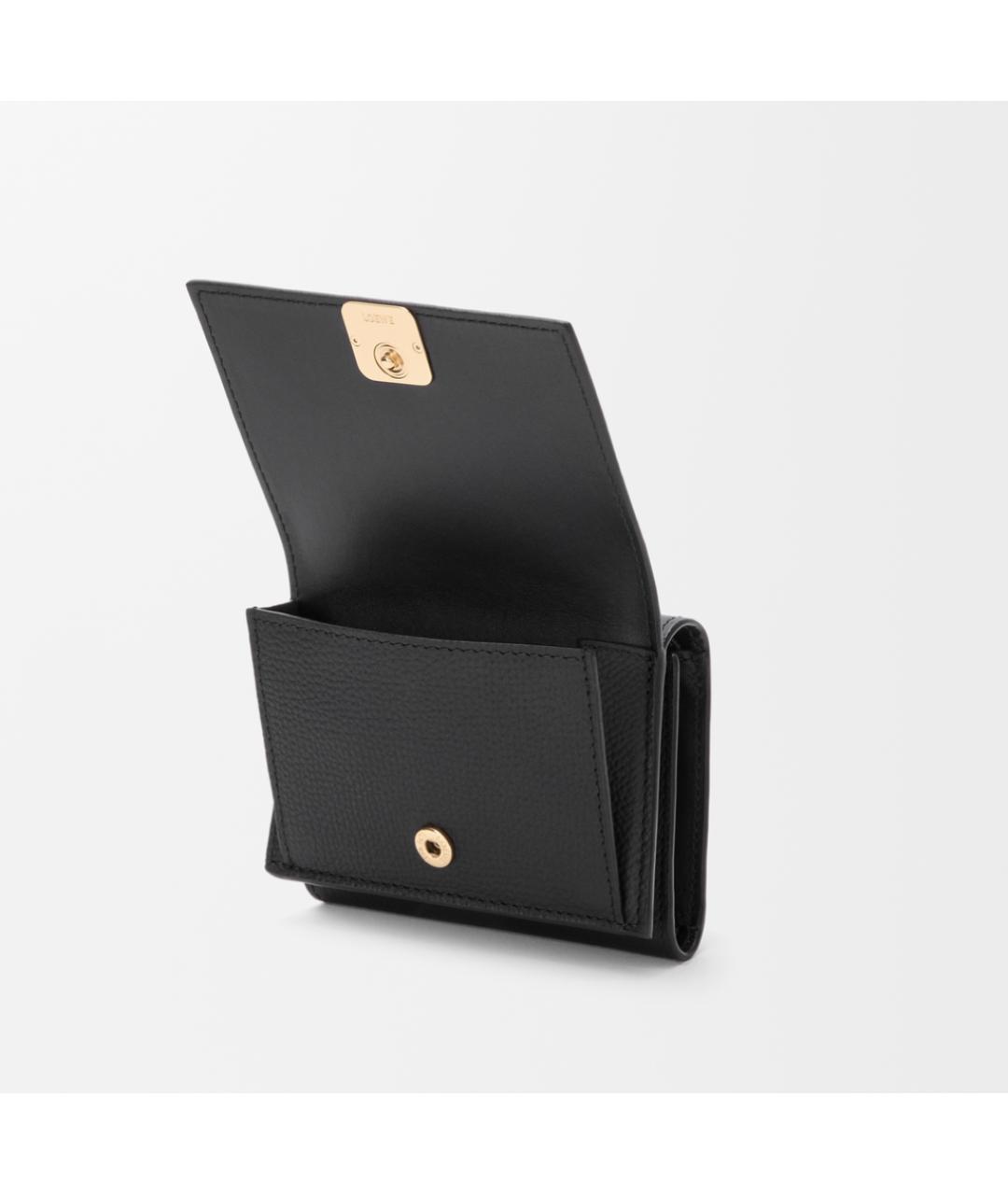 LOEWE Черный кожаный кошелек, фото 3