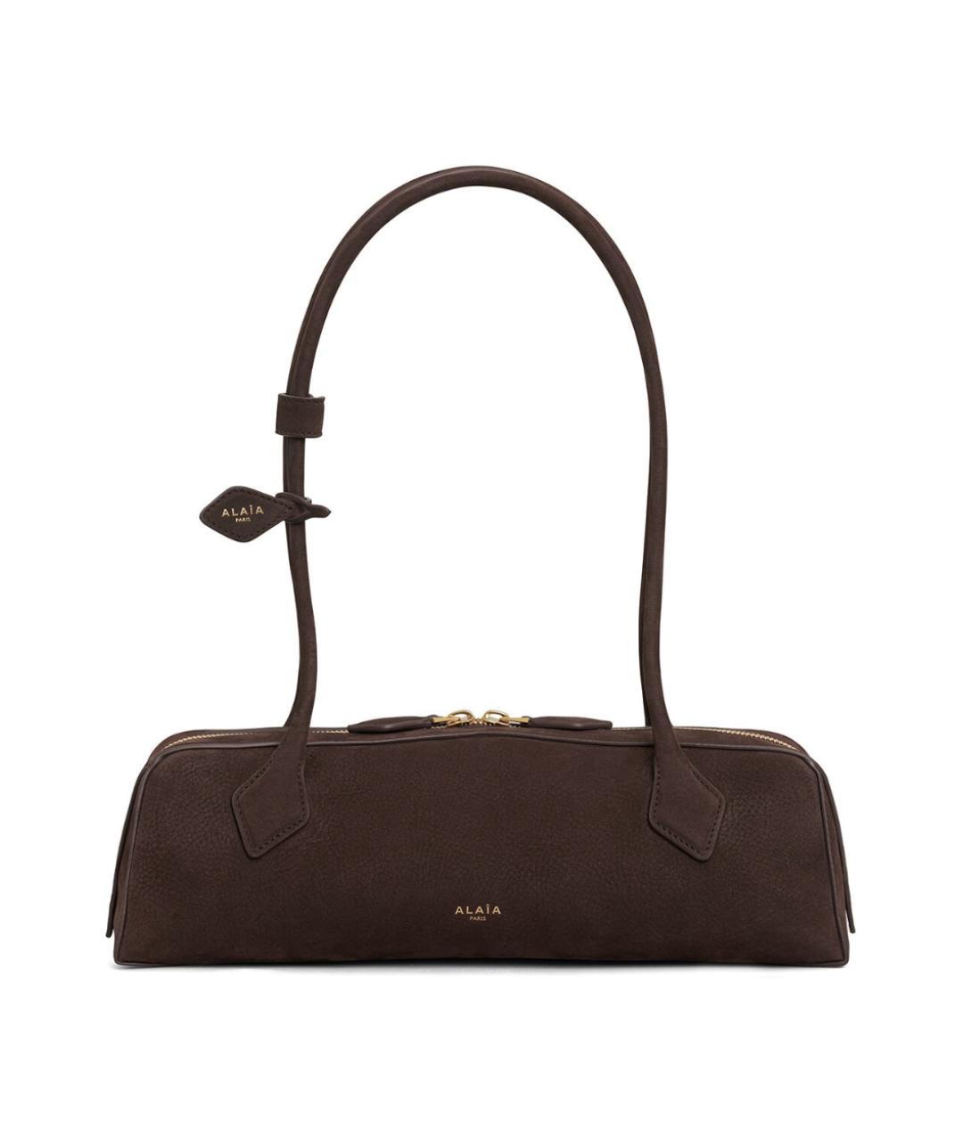ALAIA Коричневая кожаная сумка через плечо, фото 1