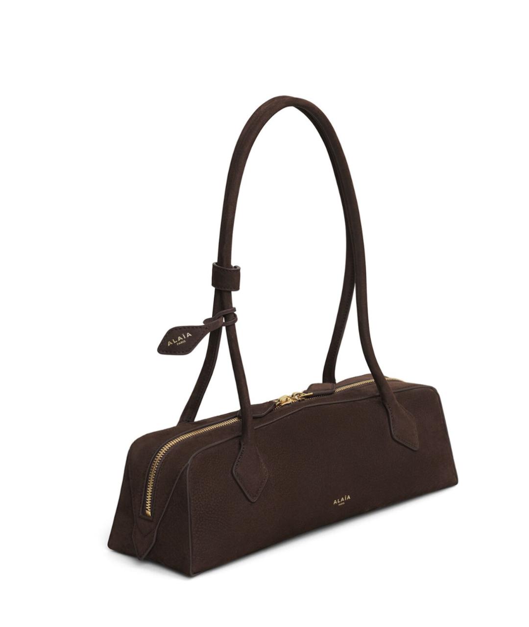 ALAIA Коричневая кожаная сумка через плечо, фото 2