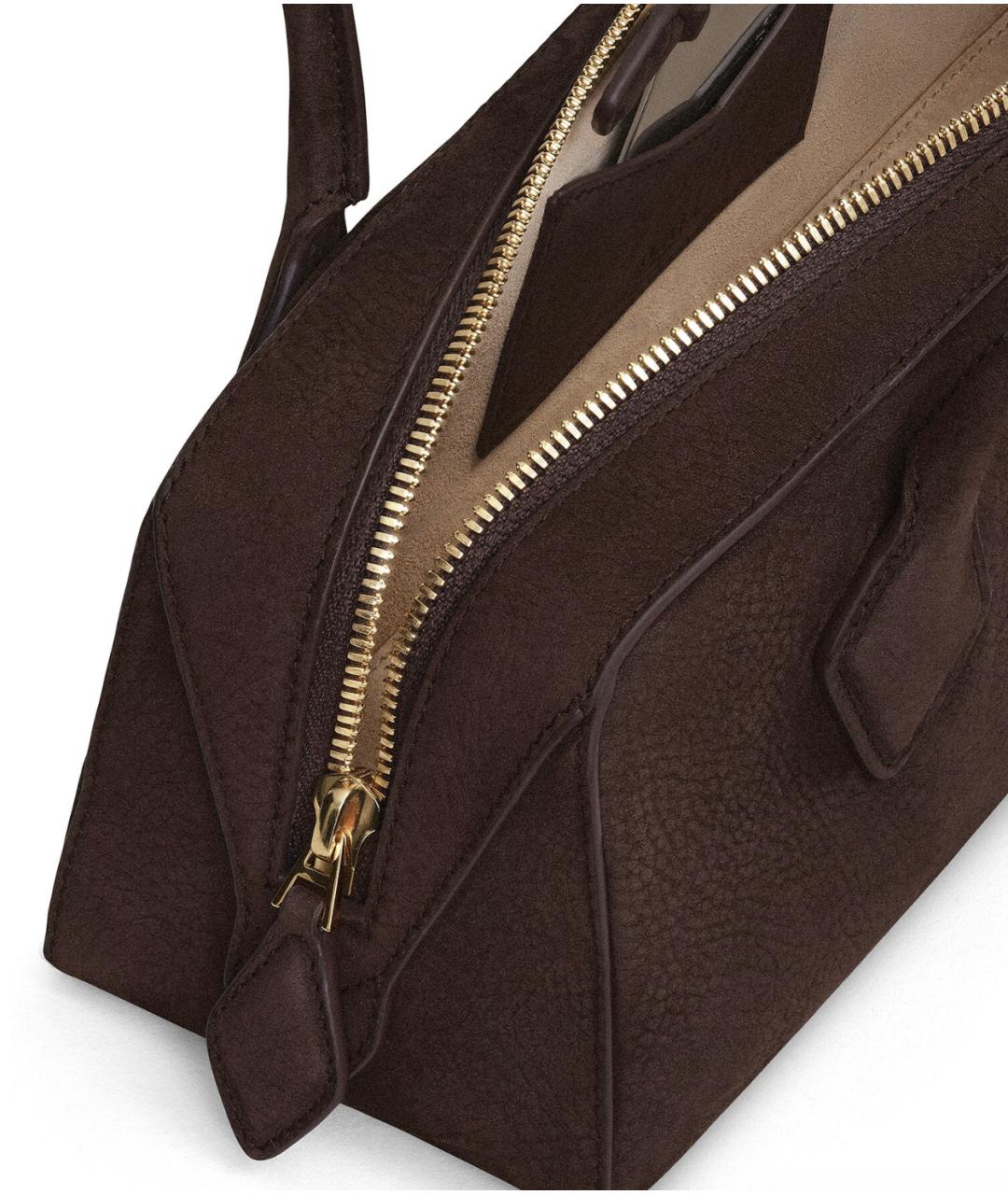 ALAIA Коричневая кожаная сумка через плечо, фото 3