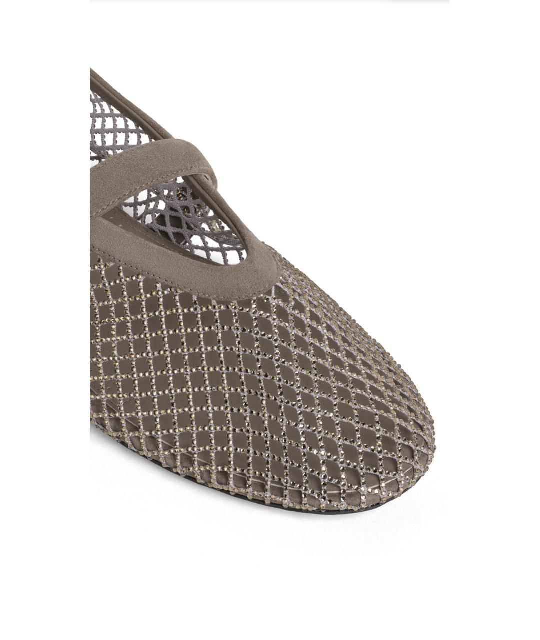 ALAIA Бежевые кожаные балетки, фото 3