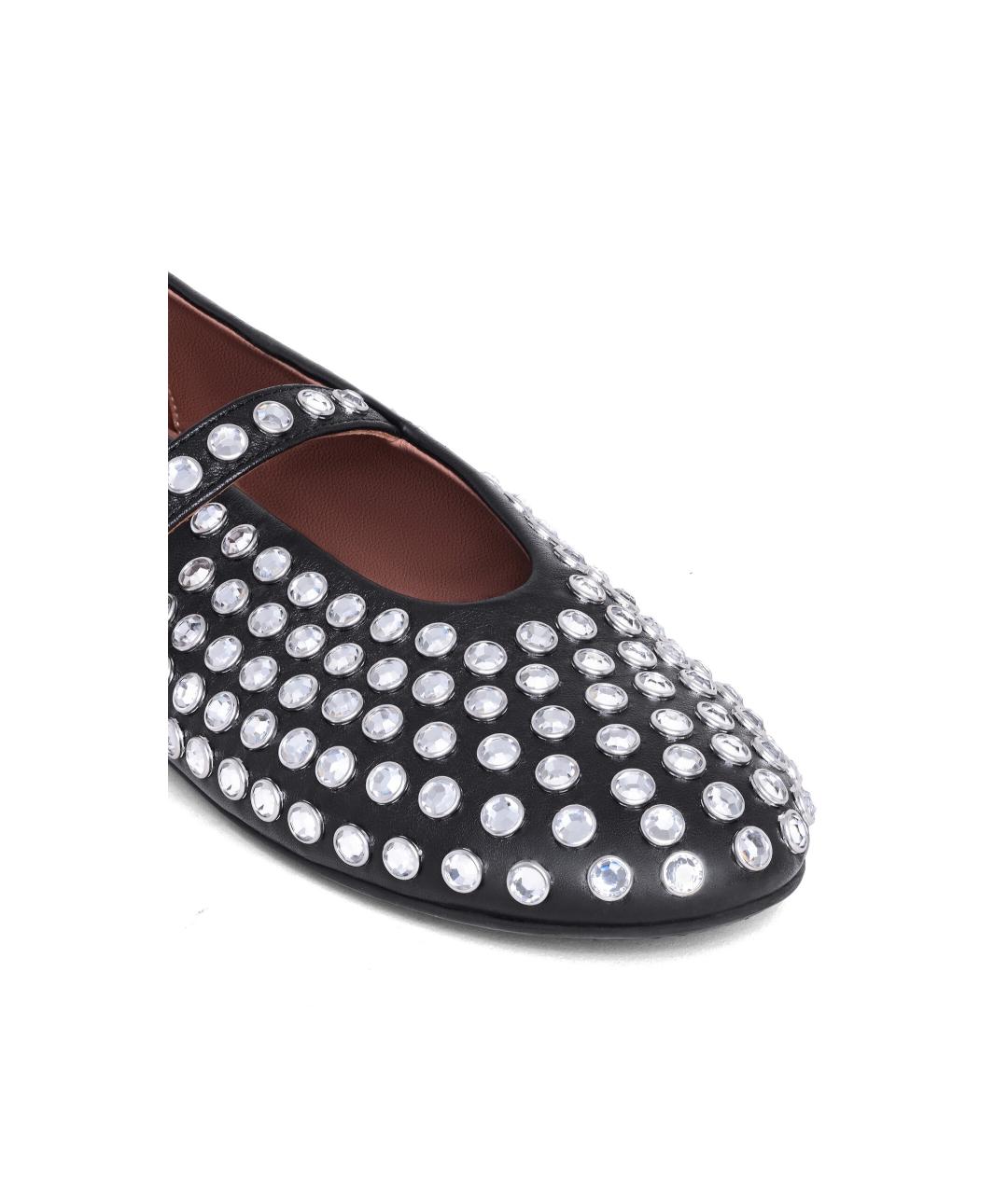 ALAIA Черные кожаные балетки, фото 4