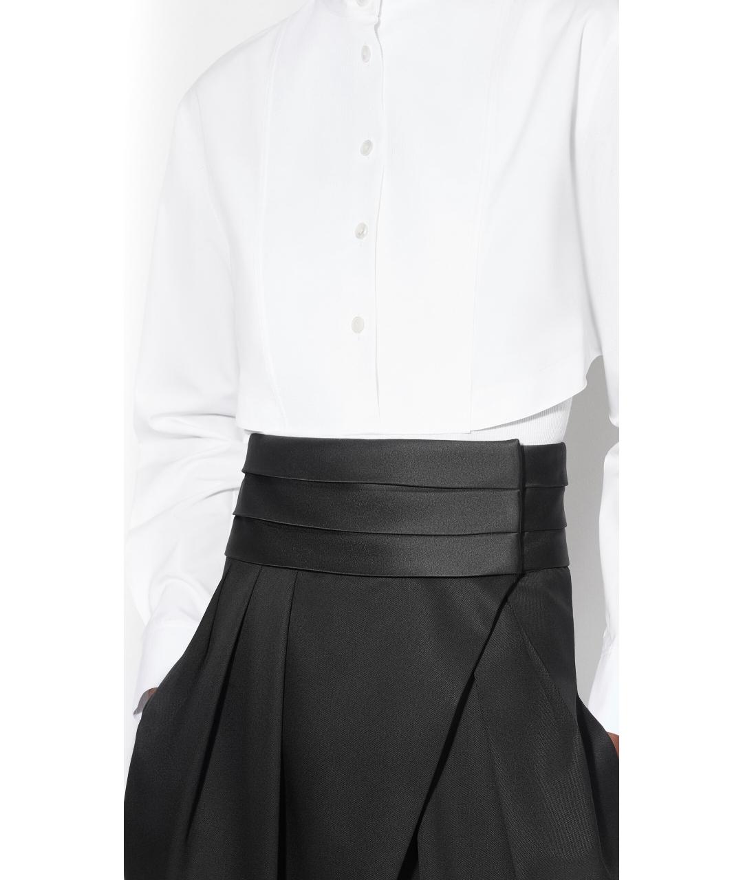 ALAIA Черные шерстяные прямые брюки, фото 4