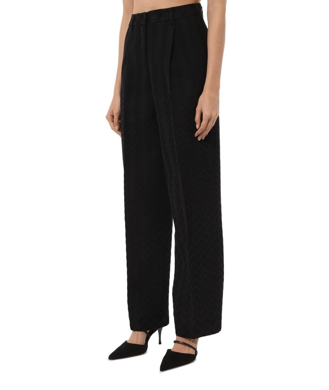 MISSONI Черные прямые брюки, фото 4