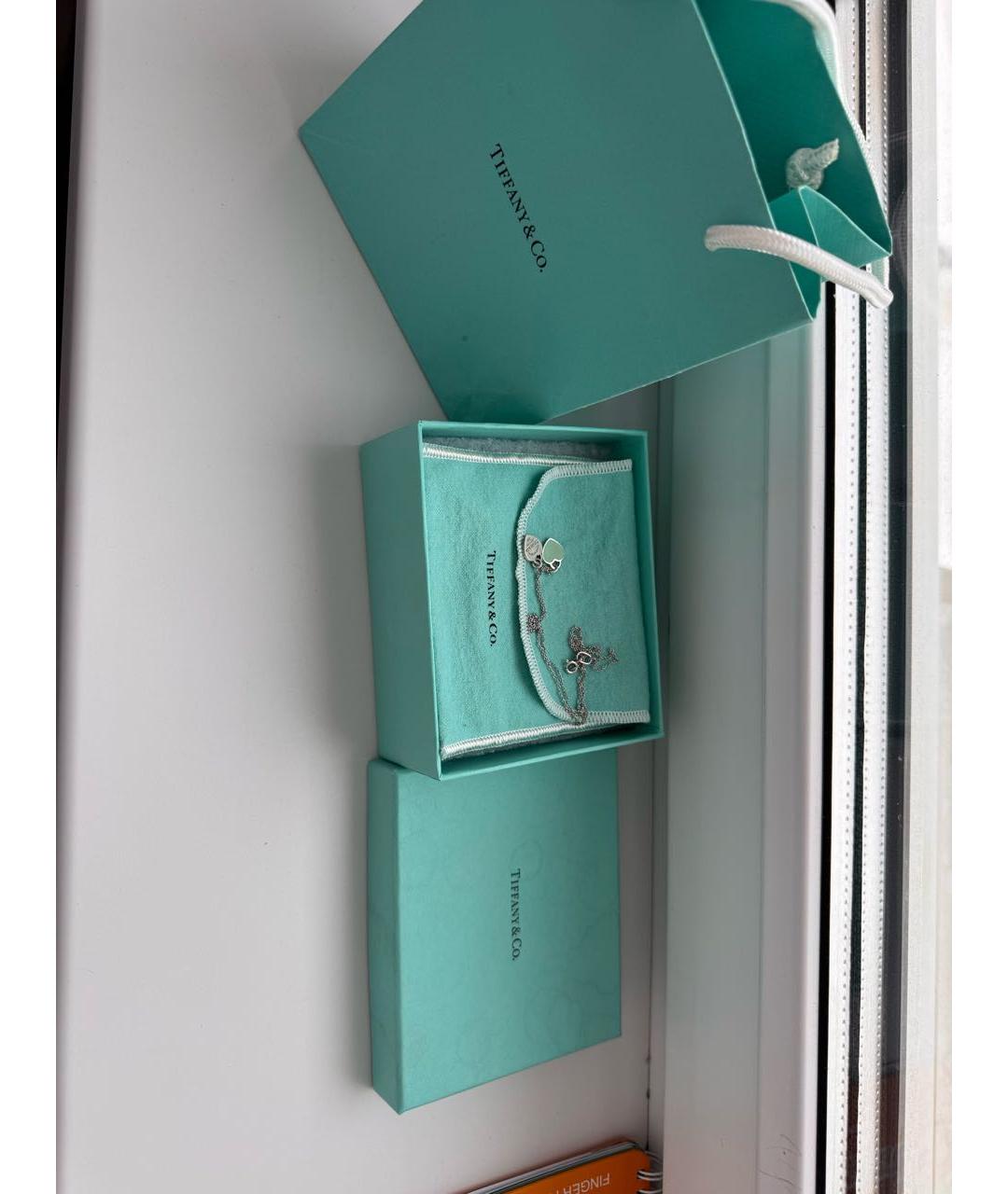 TIFFANY&CO Бирюзовая серебряная подвеска, фото 6