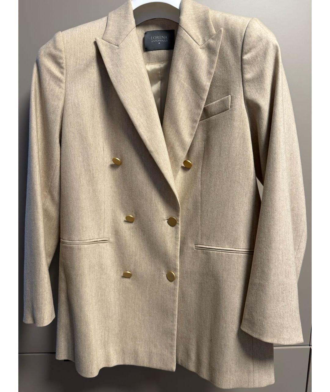 LORENA ANTONIAZZI Бежевый жакет/пиджак, фото 6