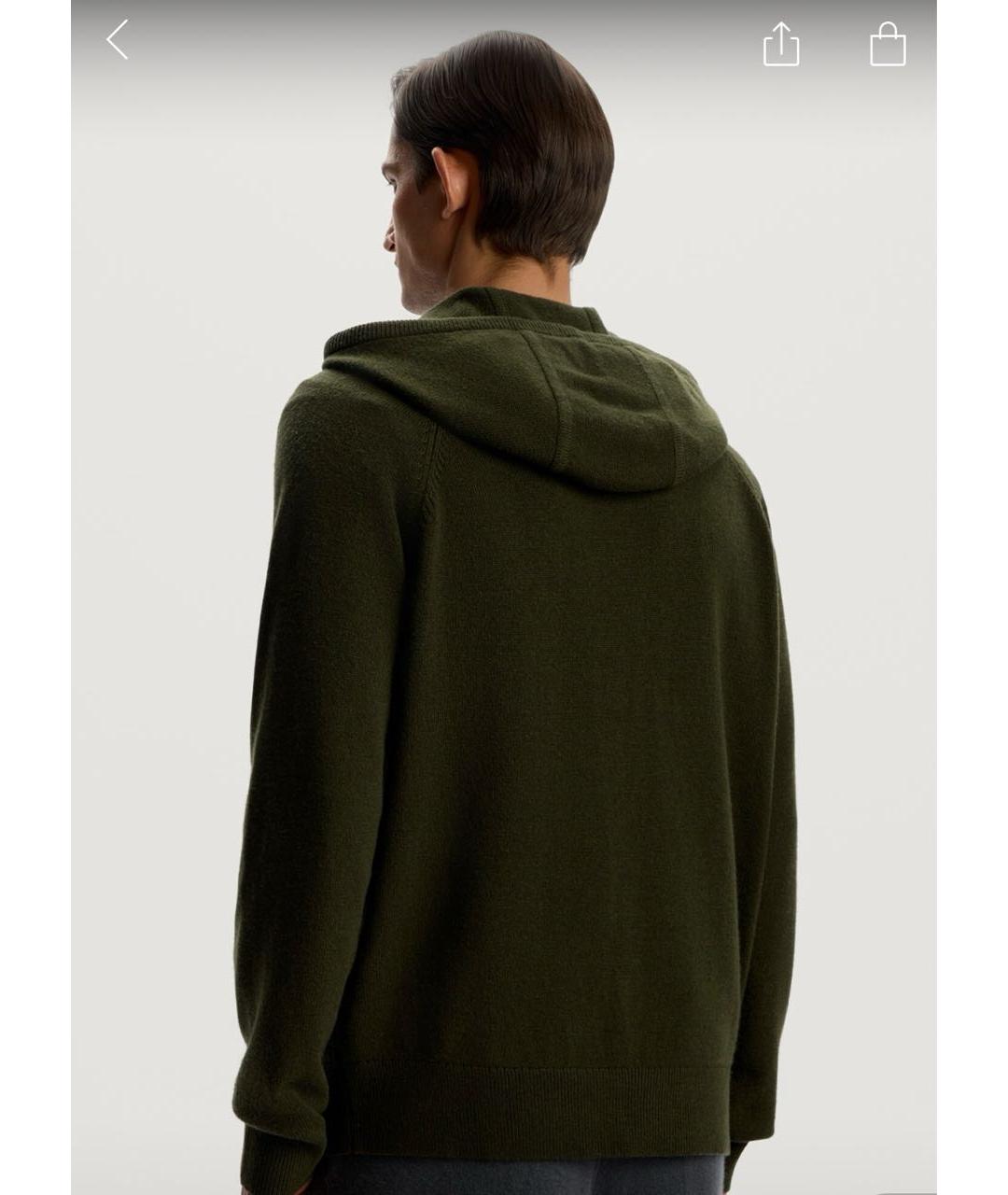 12 STOREEZ Хаки шерстяной джемпер / свитер, фото 3