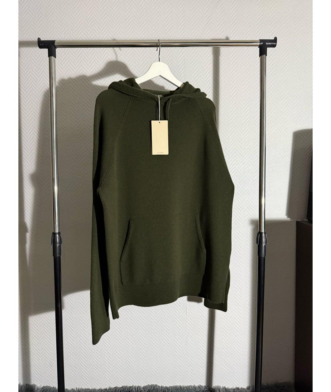 12 STOREEZ Хаки шерстяной джемпер / свитер, фото 4