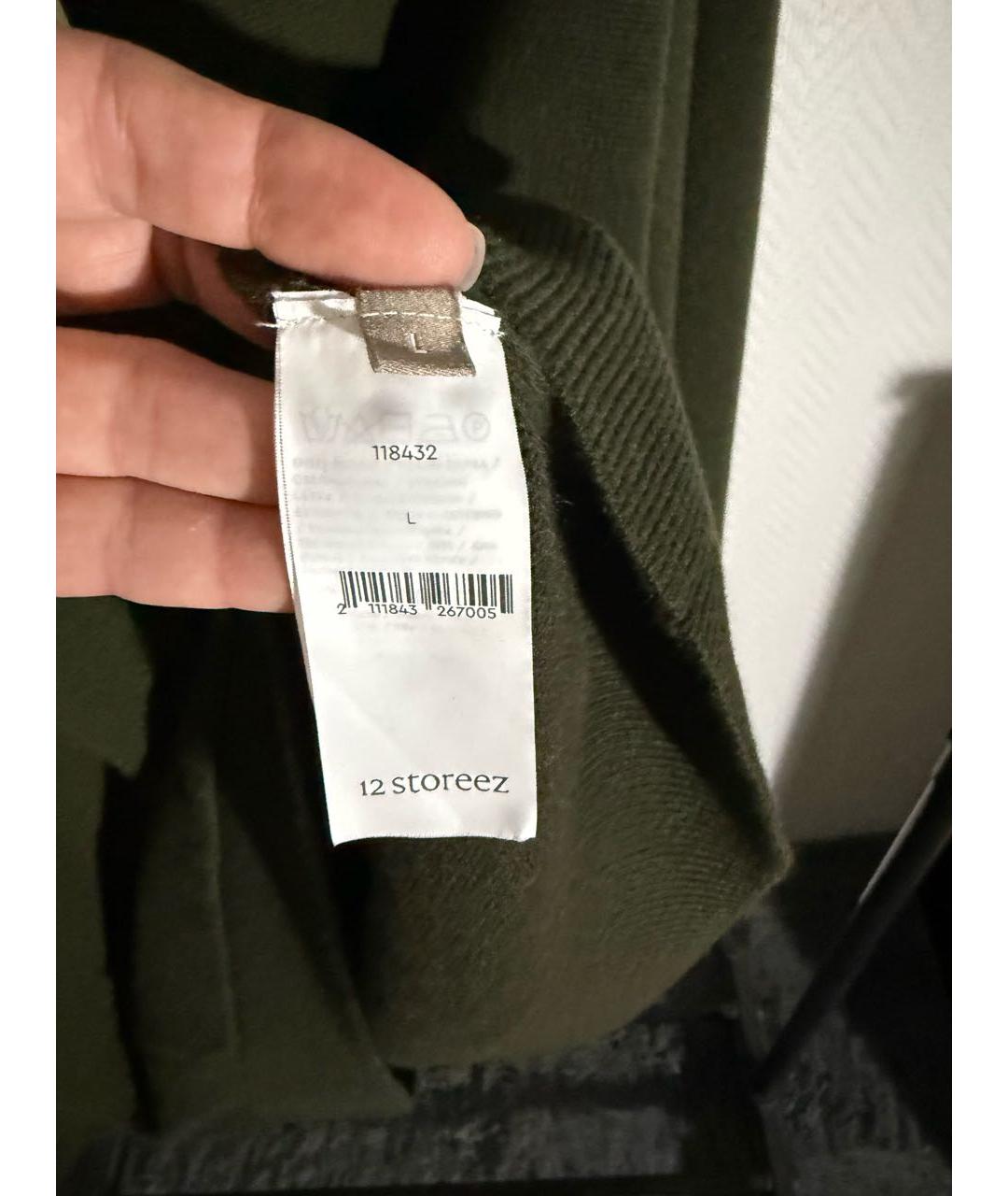 12 STOREEZ Хаки шерстяной джемпер / свитер, фото 7