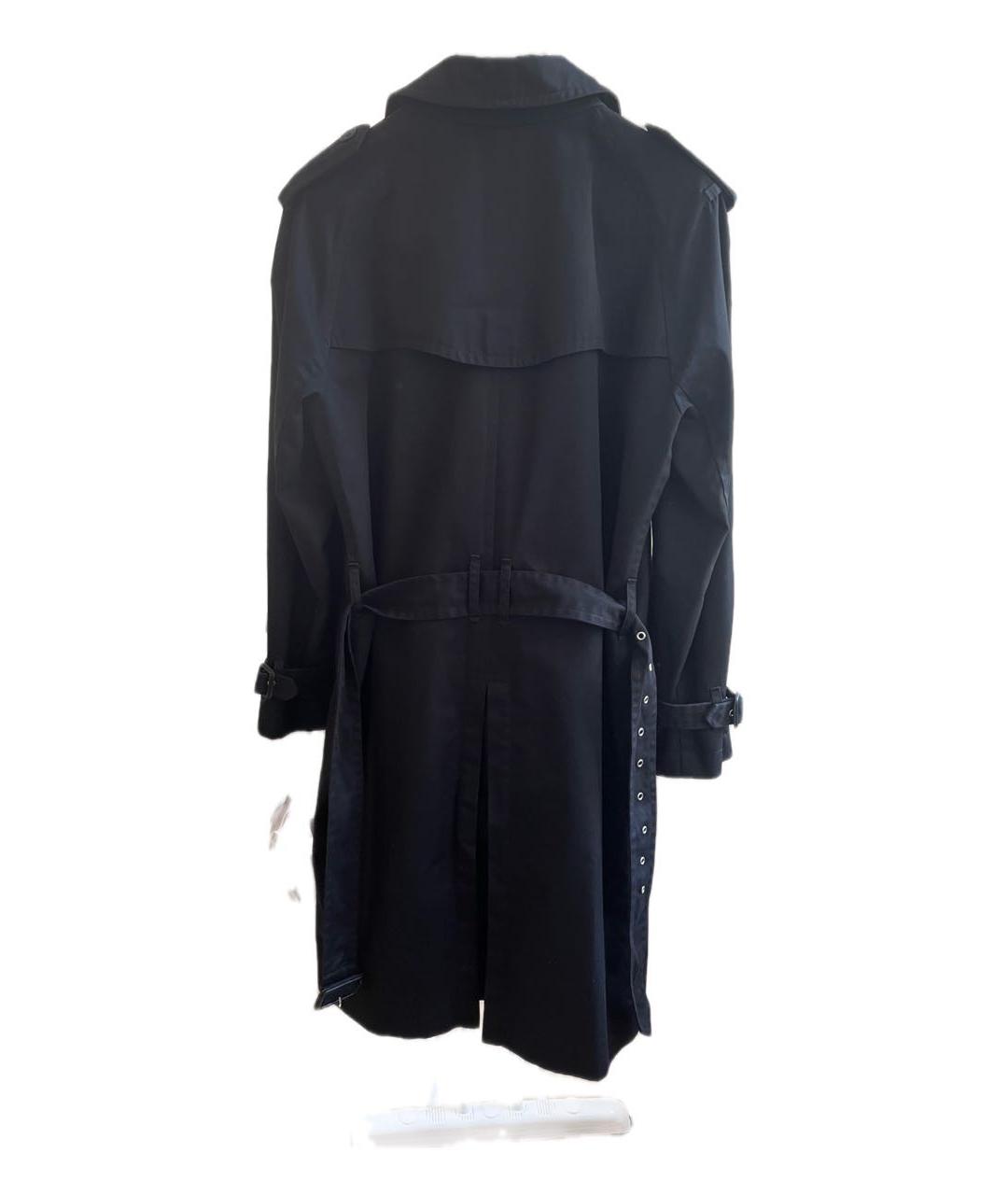 SAINT LAURENT Черный полиэстеровый тренч / плащ, фото 2