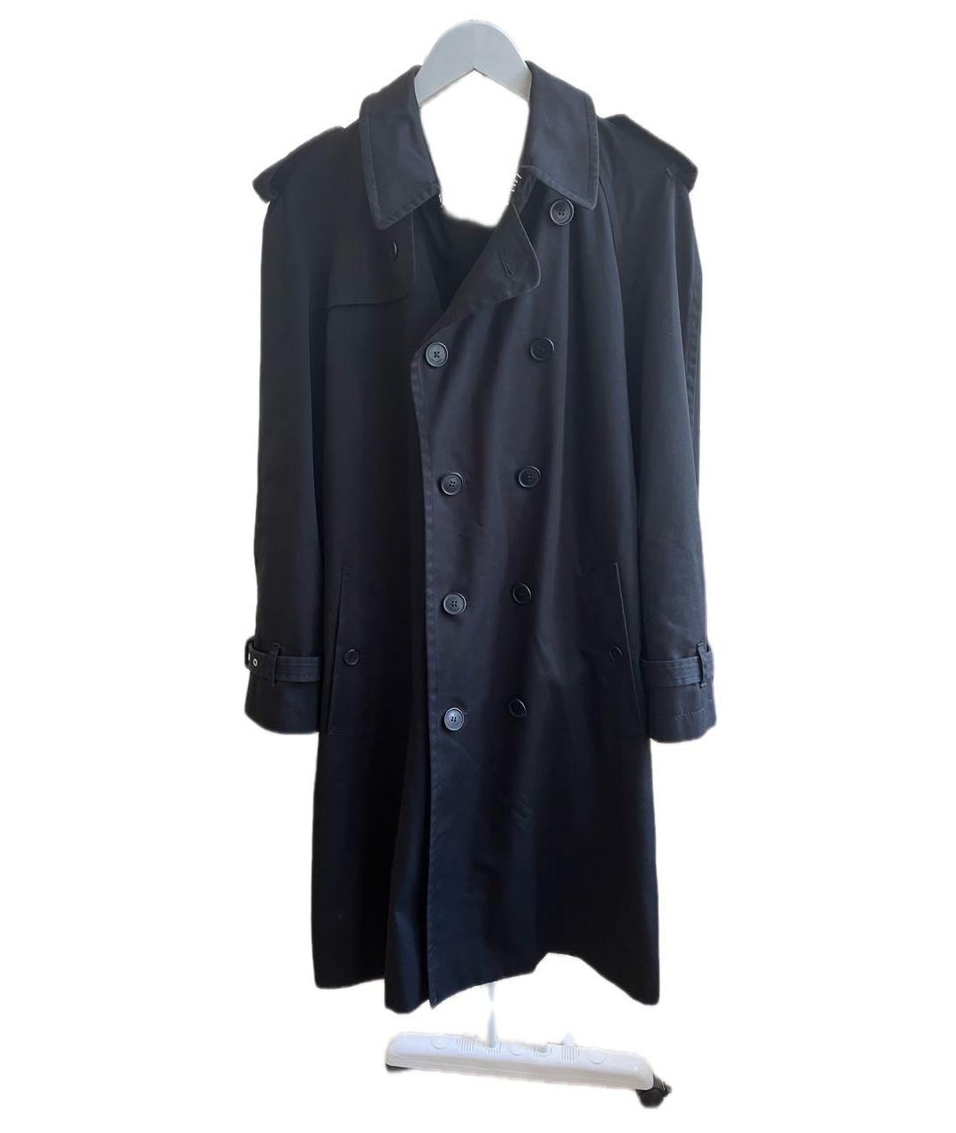 SAINT LAURENT Черный полиэстеровый тренч / плащ, фото 6