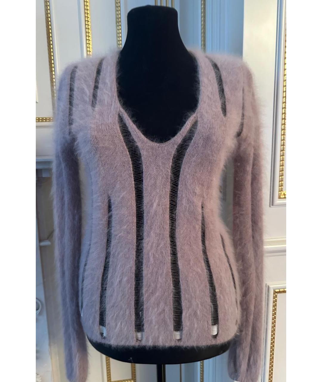 SAINT LAURENT Розовый шерстяной джемпер / свитер, фото 5