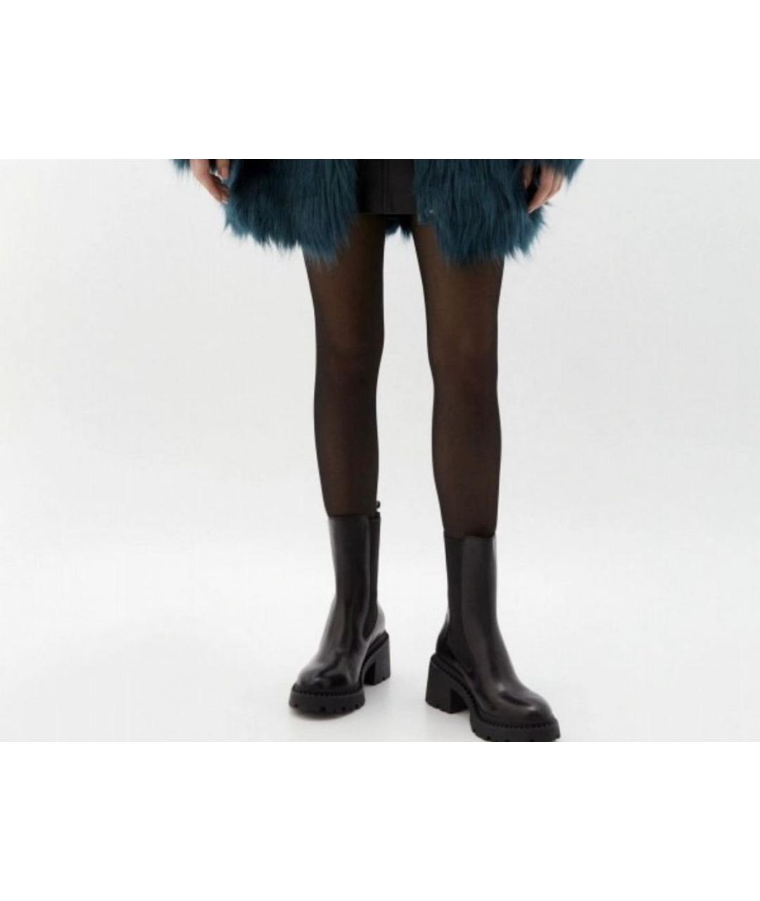 ASH Черные кожаные ботинки, фото 3