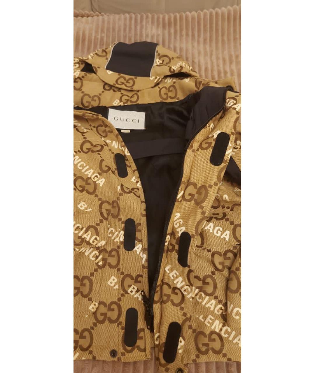 GUCCI Коричневая хлопковая куртка, фото 4