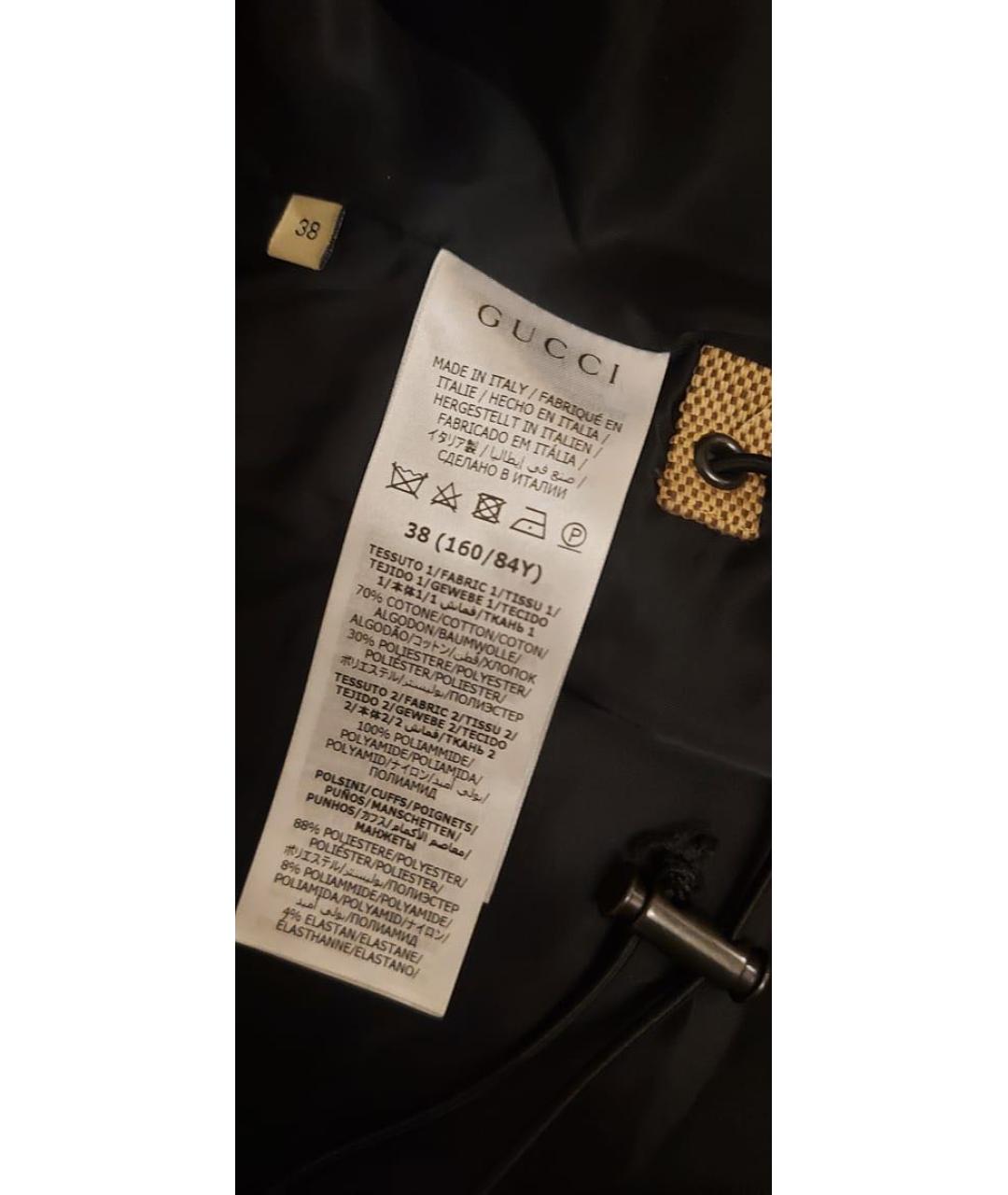 GUCCI Коричневая хлопковая куртка, фото 5