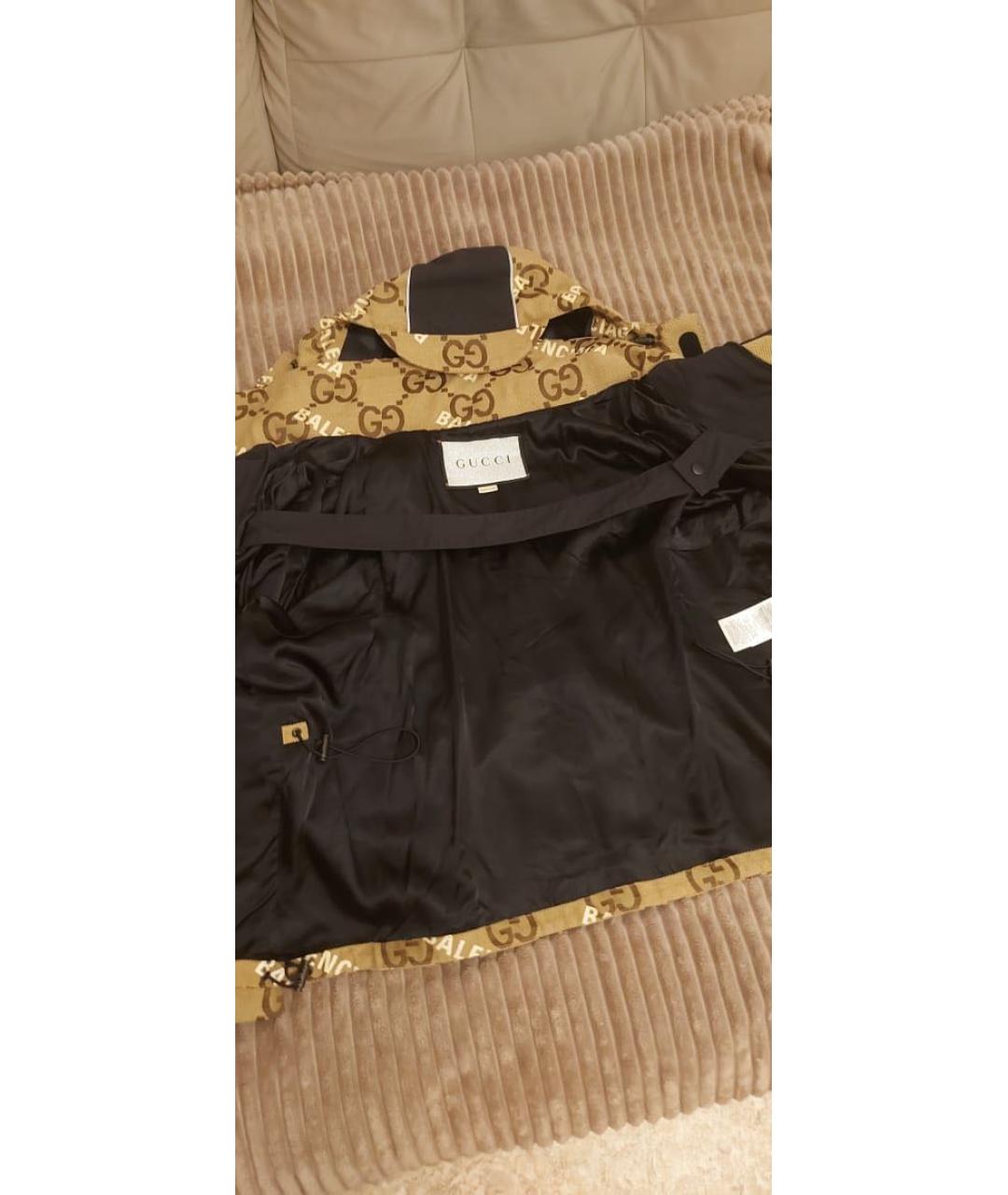 GUCCI Коричневая хлопковая куртка, фото 3