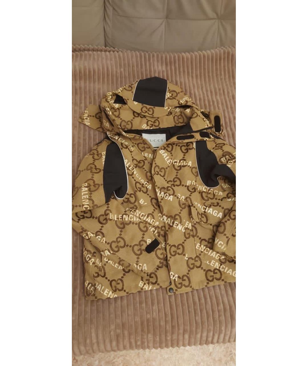 GUCCI Коричневая хлопковая куртка, фото 6