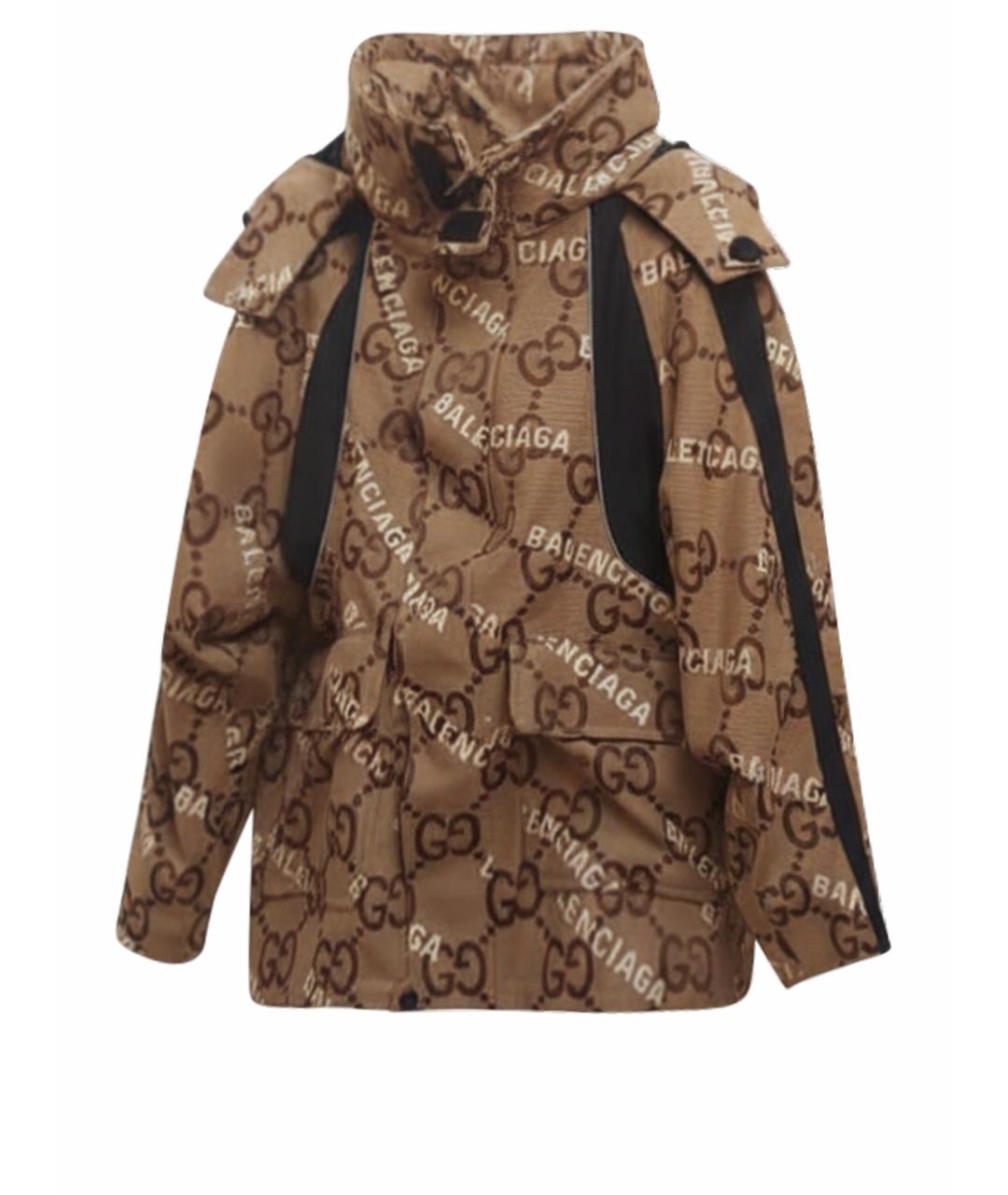 GUCCI Коричневая хлопковая куртка, фото 1