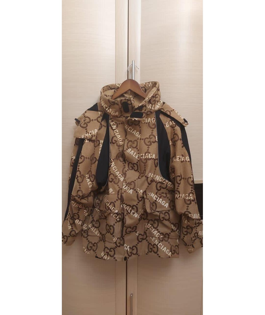 GUCCI Коричневая хлопковая куртка, фото 7