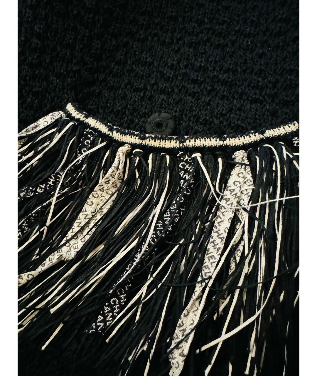 CHANEL Черный хлопковый жилет, фото 4