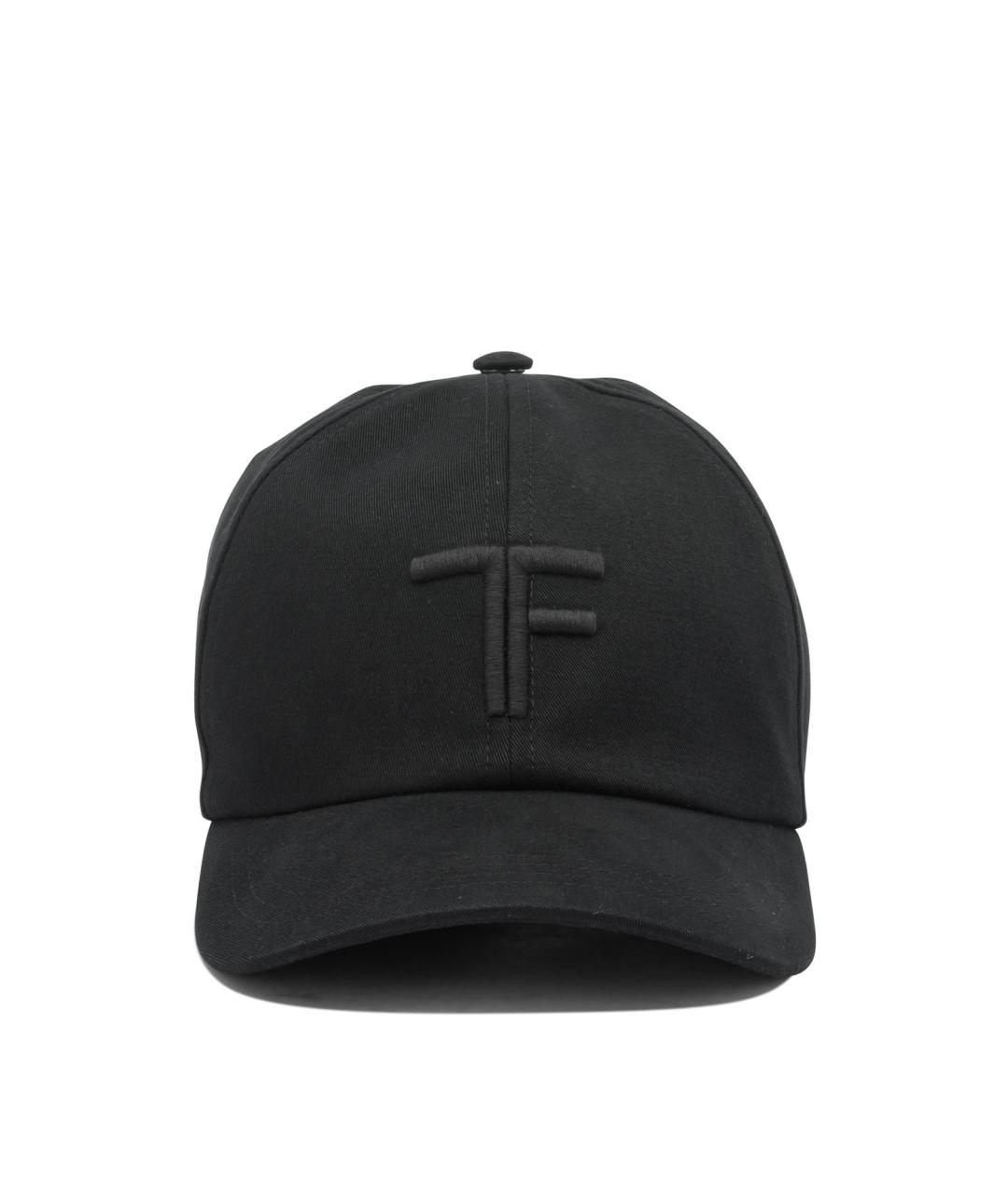 TOM FORD Черная хлопковая кепка/бейсболка, фото 1
