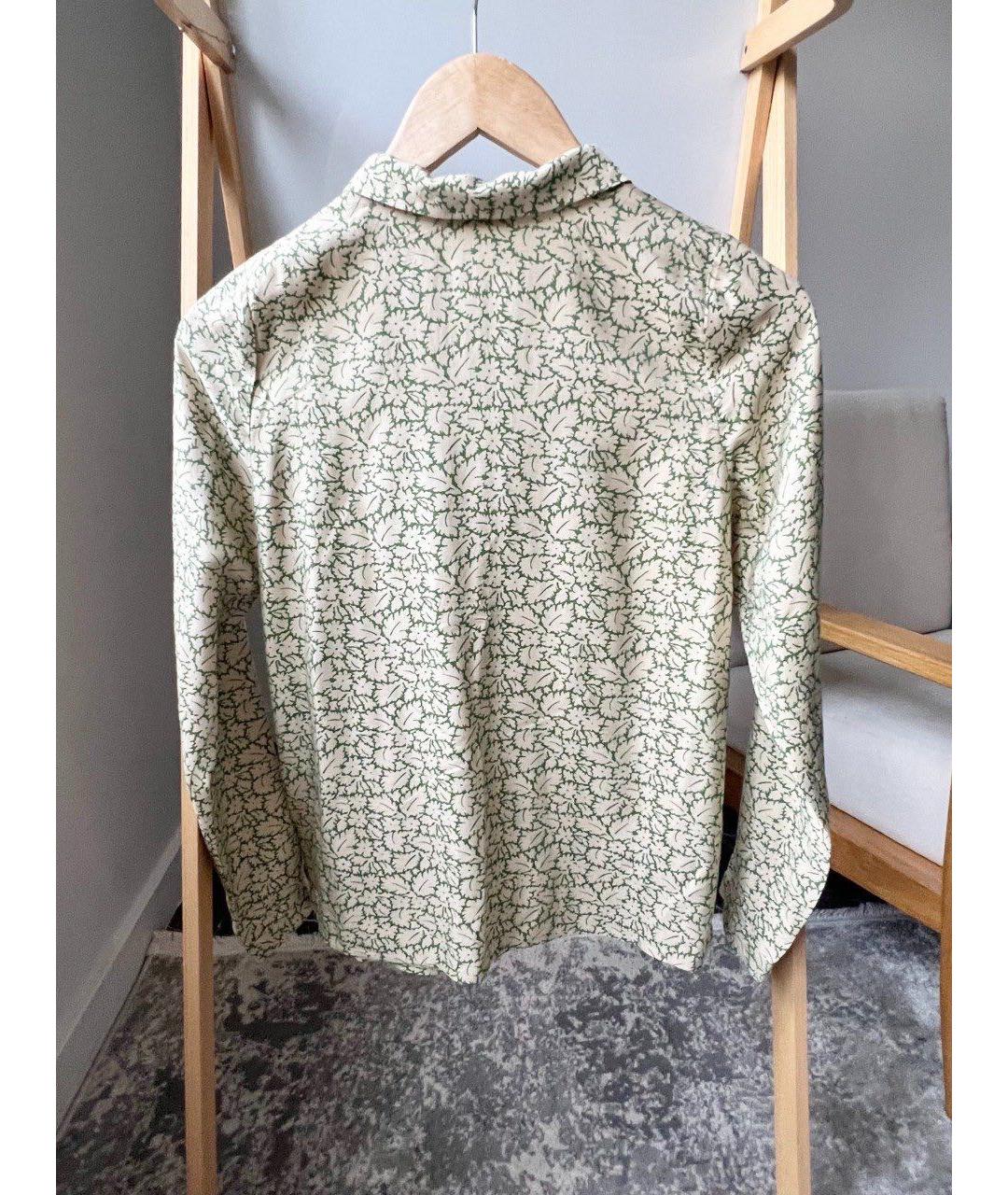 BONPOINT Зеленая хлопковая рубашка/блузка, фото 2