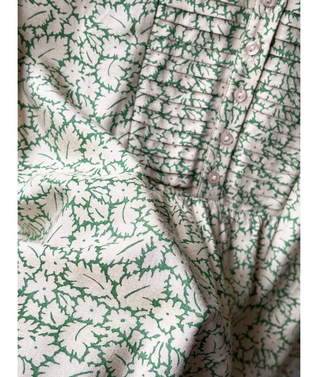 BONPOINT Зеленая хлопковая рубашка/блузка, фото 4