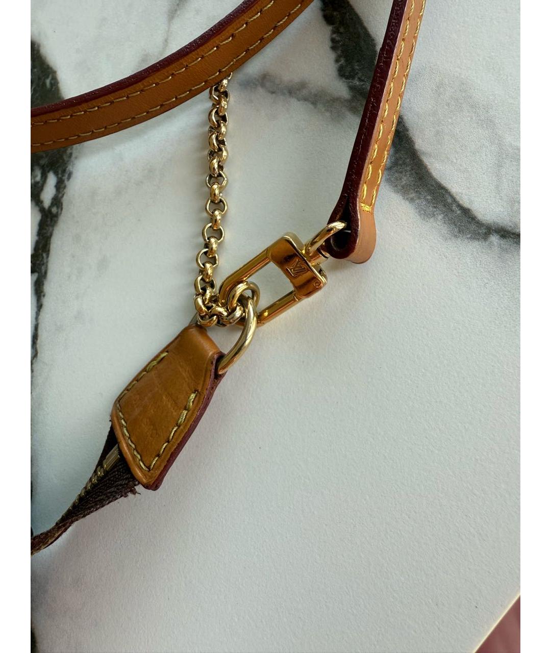 LOUIS VUITTON Коричневая сумка через плечо, фото 6