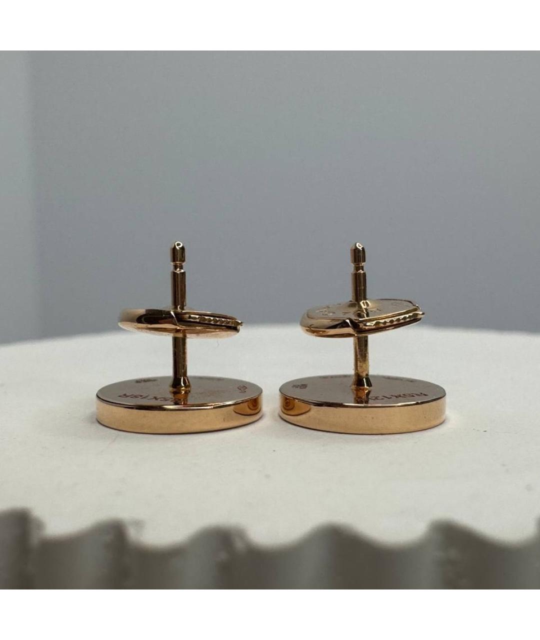 BVLGARI Черные серьги из розового золота, фото 5