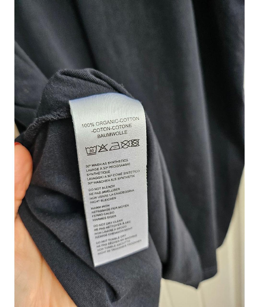 PAUL SMITH Антрацитовая хлопковая футболка, фото 5
