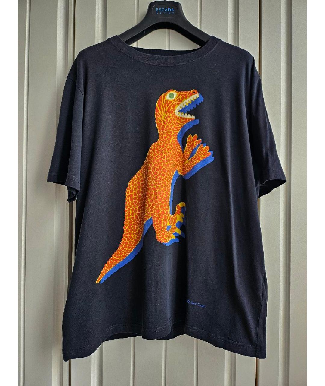 PAUL SMITH Антрацитовая хлопковая футболка, фото 7