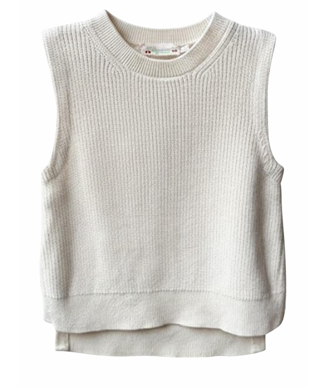 BONPOINT Белый шерстяной жакет / жилет, фото 1