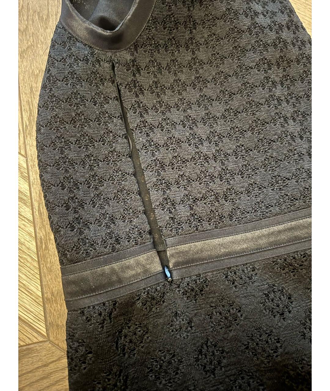 CHANEL Черное шелковое повседневное платье, фото 7