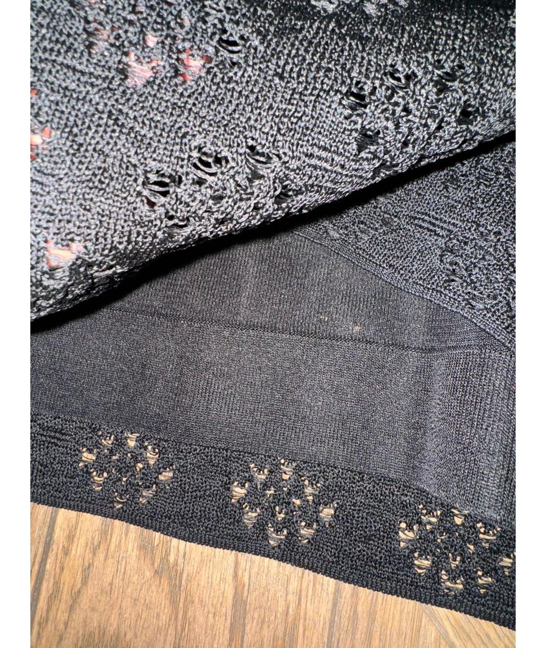 CHANEL Черное шелковое повседневное платье, фото 8