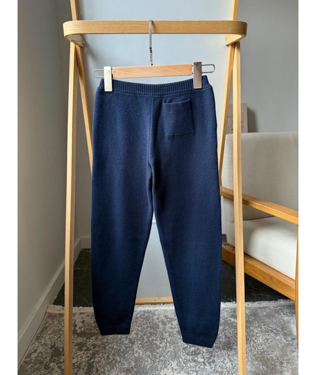 LORO PIANA Темно-синие хлопковые брюки и шорты, фото 2