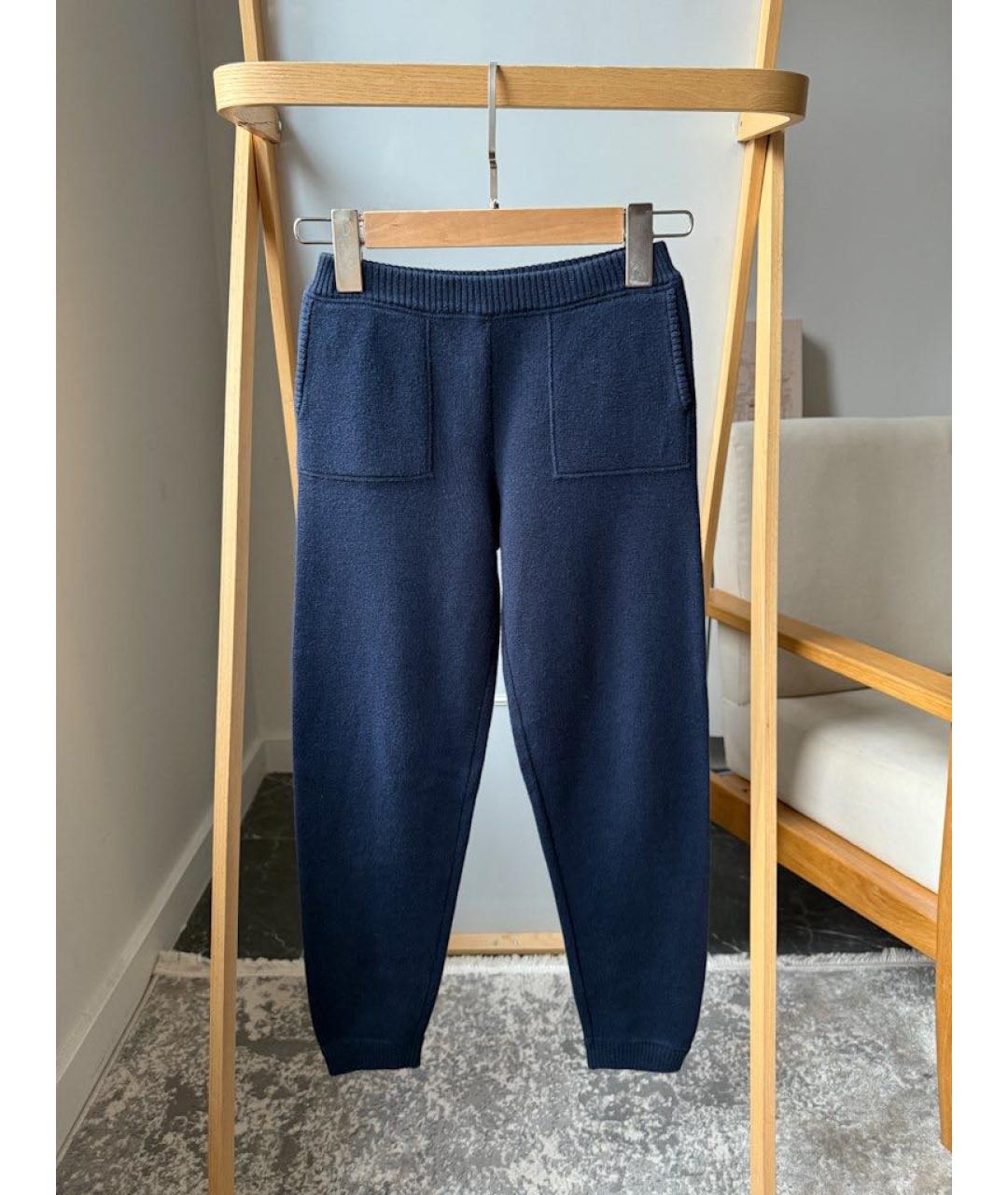 LORO PIANA Темно-синие хлопковые брюки и шорты, фото 5