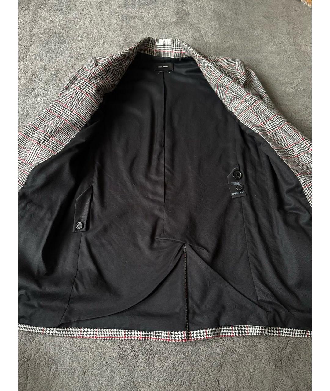 ISABEL MARANT Серый шерстяной жакет/пиджак, фото 4