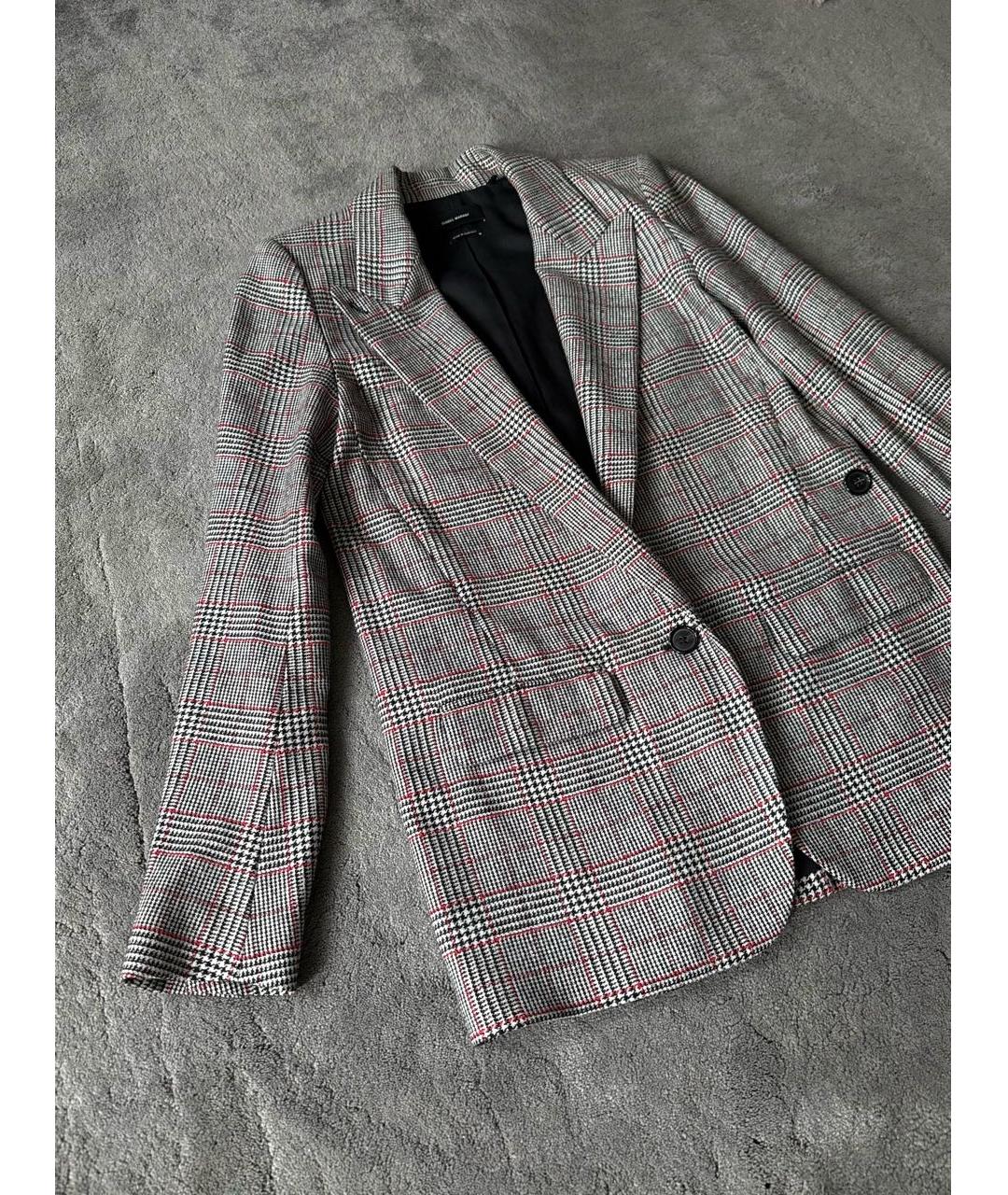 ISABEL MARANT Серый шерстяной жакет/пиджак, фото 2