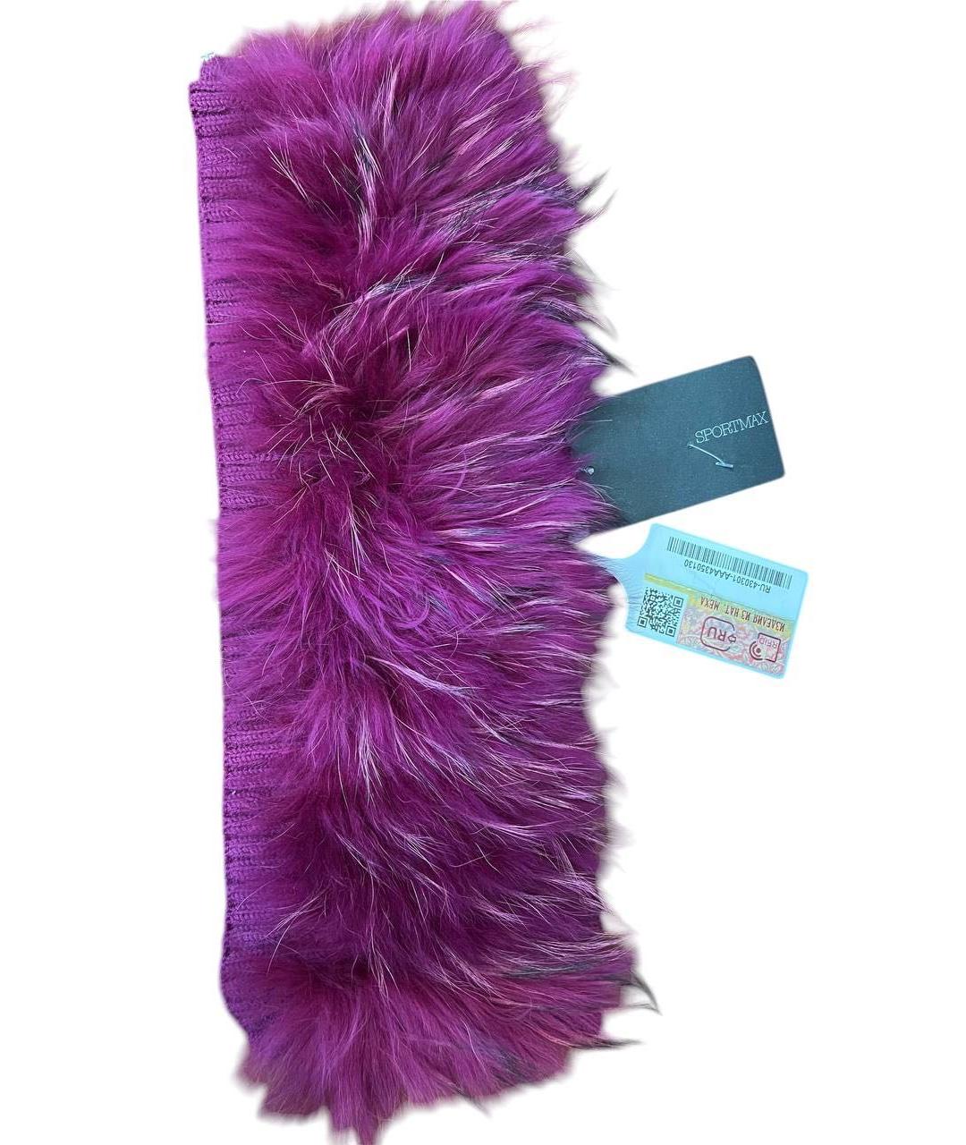 SPORTMAX Фуксия шерстяной воротник, фото 3