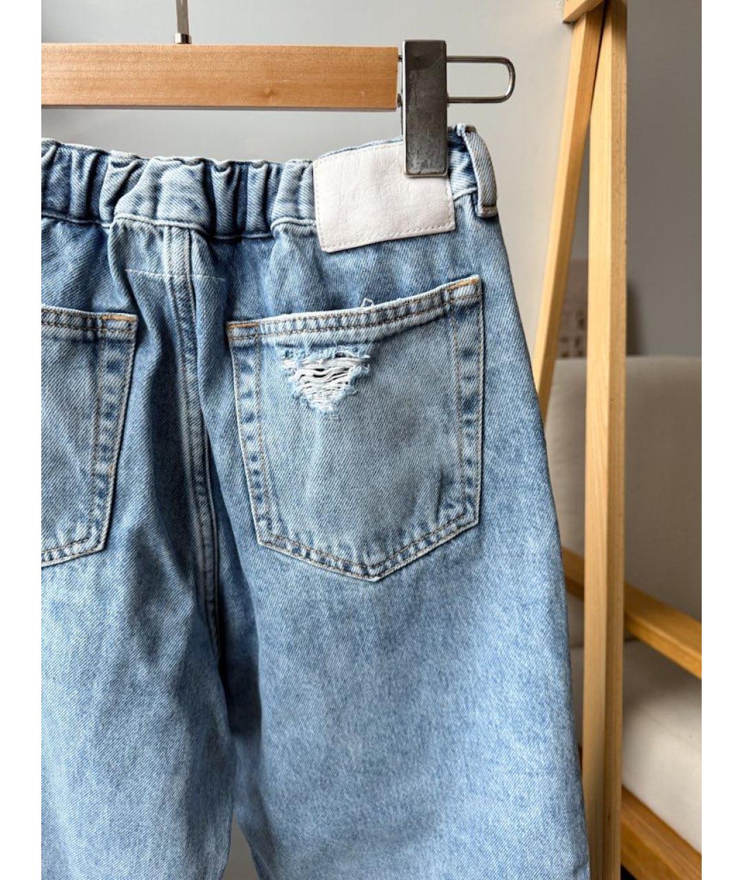 MM6 MAISON MARGIELA Синие деним детские джинсы, фото 4