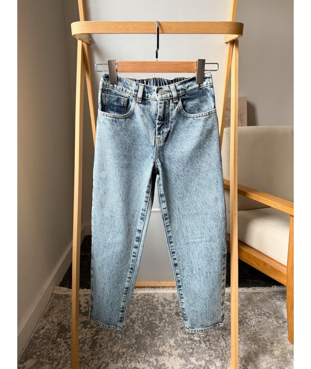 MAISON MARGIELA Голубые деним детские джинсы, фото 5