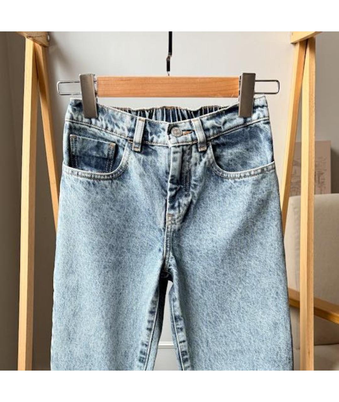 MAISON MARGIELA Голубые деним детские джинсы, фото 2